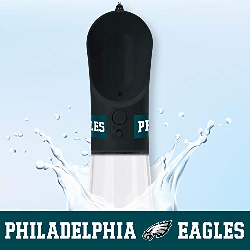 Pets First Dog Water Bottle. NFL Philadelphia Eagles PET Water Bottle. Best Cat Water Bottle. Water Fountain Dispenser for Dogs & Cats, Black, 13.5oz (PHL-3344)