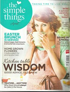 the simple things magazine, easter brunch is served ! april, 2014 issue, 22
