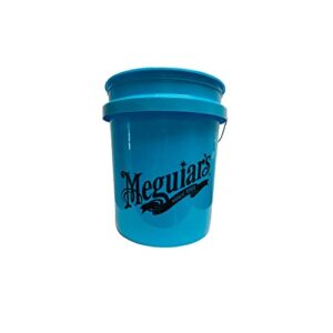 meguiar's rg206 blue hybrid ceramic large car wash bucket 5us gallon (grit guard compatible/sold separately)
