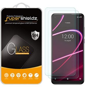 (2 pack) supershieldz designed for t-mobile (revvl 5g) tempered glass screen protector, anti scratch, bubble free