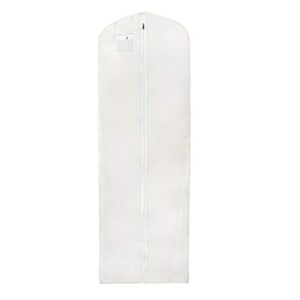 L-Pack Wedding Dress Garment Bag Extra Long White Clothes Cover for Storage or Travel