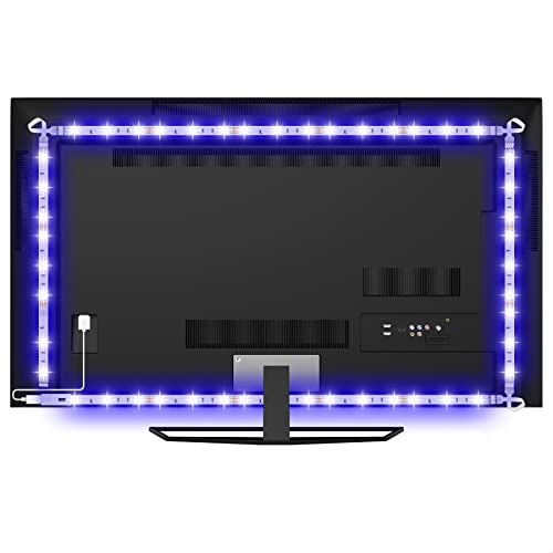 sylvwin TV Led Backlight,6.56ft Led Light Strip for 30-50in TV,RGB USB LED Lights with Remote & 16 Color Changing Lighting for HDTV,Gaming Room Decor