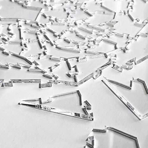 Broken Glass Puzzle - Clear Puzzle - Unique Clearly Impossible Puzzle - Difficult and Fun! - 161 Pieces 10 x 10''