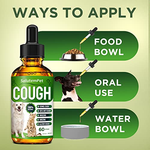 Dog Cough - Kennel Cough - Dog Allergy Relief - Supplements for Dogs & Cats Health - Allergy Relief Immune Supplement for Dogs - for Dry, Wet & Barkly Pet Cough