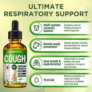 Dog Cough - Kennel Cough - Dog Allergy Relief - Supplements for Dogs & Cats Health - Allergy Relief Immune Supplement for Dogs - for Dry, Wet & Barkly Pet Cough