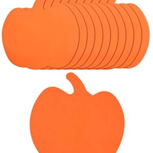 4E's Novelty Foam Pumpkin Shapes Craft (12 Pack) Halloween Crafts for Kids, Large 8" Cutouts - Fall Crafts for Kids Toddlers Classroom Supplies Halloween Activities for Kids Party Ages 2-4 3-5 4-8