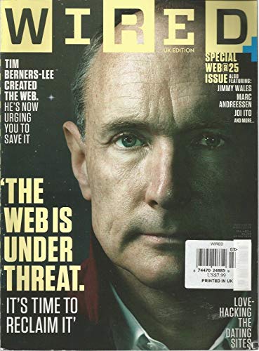 WIRED MAGAZINE, SPECIAL WEB 25 ISSUE, 2013 ~