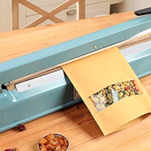 VOTOER 16 inch Manual Impulse Bag Hand Heat Sealer Machine, Bag Sealer Heat Sealing Closer Tool Poly Tubing Plastic Bag, 2 Free Replacement Kit