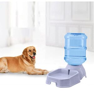 Pet Water Dispenser Station - 1 Gal Replenish Pet Waterer for Dog Cat Animal Automatic Gravity Water Drinking Fountain Bottle Bowl Dish Stand