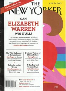 the new yorker magazine, can elizabeth warren win it all ? june, 24th 2019