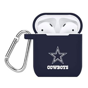 game time dallas cowboys silicone case cover compatible with apple airpods battery case navy