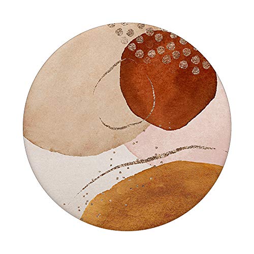 Boho Abstract Pattern Bohemian Simple Burn Orange Red PopSockets PopGrip: Swappable Grip for Phones & Tablets