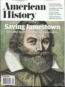 american history magazine, saving jamestown april, 2020 vol. 55 no.01