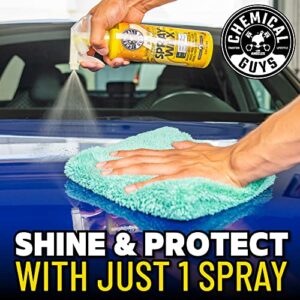 Chemical Guys Quickie Detail Bundle - Total Interior Cleaner & Protectant, Blazin' Banana Spray Wax and Tire Kicker Tire Shine (3 16 oz Bottles)