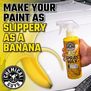 Chemical Guys Quickie Detail Bundle - Total Interior Cleaner & Protectant, Blazin' Banana Spray Wax and Tire Kicker Tire Shine (3 16 oz Bottles)