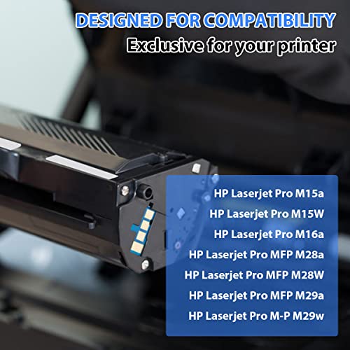 CF248A Compatible Toner Cartridge Replacement for HP CF248A 48A to Use with HP Pro M15a M15w M16a M16w MFP M28w M30w MFP M31w MFP M28a MFP M29w Printer Toner Page Yield Up to 3000（2Pack,Black)