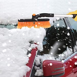 YunGuoGuo Car Snow Brush and Detachable Ice Scraper Extendable Snow Brush with Squeegee and Snow Mover for Car Auto SUV Truck Windshield Windows