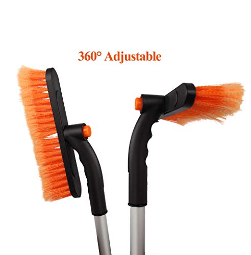 YunGuoGuo Car Snow Brush and Detachable Ice Scraper Extendable Snow Brush with Squeegee and Snow Mover for Car Auto SUV Truck Windshield Windows