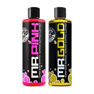 chemical guys mr. pink & mr. gold super suds shampoo car wash soap 16 oz bundle (2) 16 oz. bottles