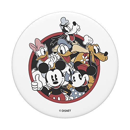 Disney Mickey And Friends Retro Group Shot PopSockets Grip and Stand for Phones and Tablets