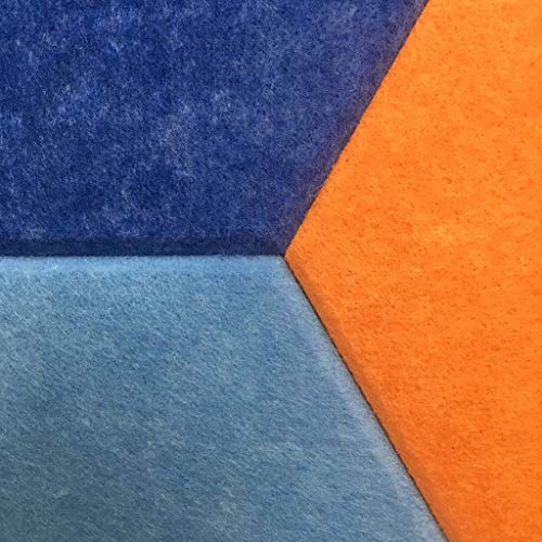 5 Hexagonal Color Felt Boards, self-Adhesive self-Adhesive Message Boards, Creative Photo Walls, Office Publicity Boards