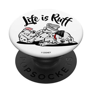 disney 101 dalmatians life is ruff popsockets popgrip: swappable grip for phones & tablets