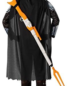 Star Wars The Mandalorian Kids Halloween Costume Large (10-12) Jumpsuit/Cape/Mask/Holographic Detail