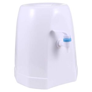 hemoton countertop water cooler dispenser plastic desktop drinking fountain barrelled for home office use