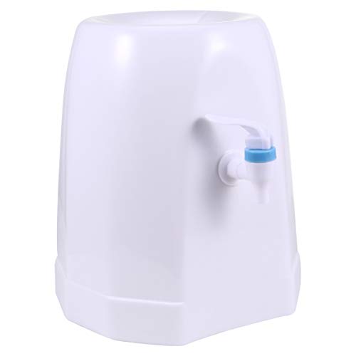 HEMOTON Countertop Water Cooler Dispenser Plastic Desktop Drinking Fountain Barrelled for Home Office Use