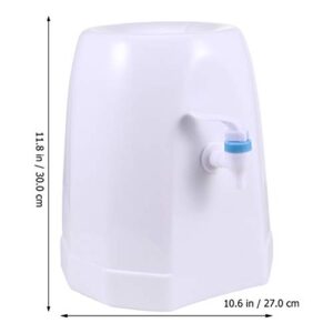 HEMOTON Countertop Water Cooler Dispenser Plastic Desktop Drinking Fountain Barrelled for Home Office Use