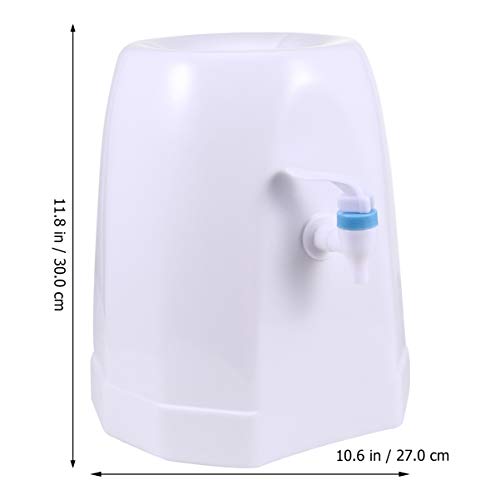 HEMOTON Countertop Water Cooler Dispenser Plastic Desktop Drinking Fountain Barrelled for Home Office Use