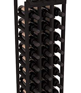 Wine Racks America® Redwood 3 Column 10 Row Display Top Kit Black Stain