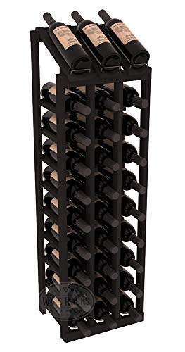 Wine Racks America® Redwood 3 Column 10 Row Display Top Kit Black Stain