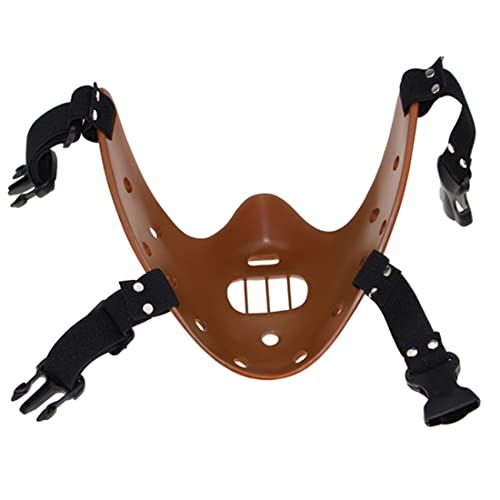 Hannibal Lecter Mask Cosplay The Silence of The Lambs Half Face Killer Prop Resin (Coffee)