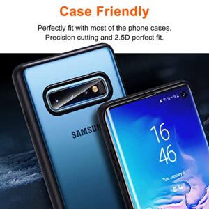 UniqueMe [3+2 Pack] Compatible with Samsung Galaxy S10 Full Coverage Flexible TPU Screen Protector and Camera Lens Protector 【Not Fit for Samsung S10 Plus】