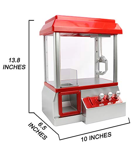 Smart Novelty Mini Claw Machine for Kids - Arcade Candy Claw Machine for Adults & Kids - Kids Claw Machine, Arcade Candy Machine with Music & Lights Suitable for Ages 3 and Up