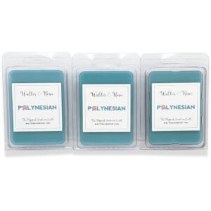 walter & rosie candle co. - polynesian - 3 pack - wax melt inspired by disney scents - smell like disney resorts - the happiest scents on earth - soy blend - up to 18 hrs