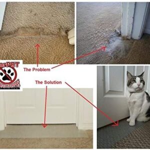 KittySmart Carpet Scratch Stopper Dual Flooring Stop Cats from Scratching Carpet at Doorway Instantly - 5 Year Warranty, Requires No Unfolding, Flattening, Wait Time, Cutting or Modification