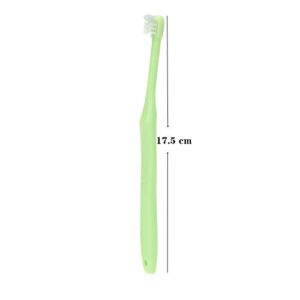 4 Pieces Tuft Toothbrush Tiny Small Head End Tuft Toothbrush, Orthodontic Soft Trim Wisdom Toothbrush Single Compact Interdental Interspace Brush (Single)