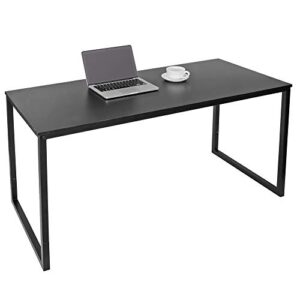 hangkai 47inches modern simple writing computer desk pc laptop sturdy table workstation for office work