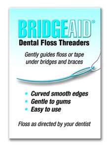 bridgeaid dental floss threaders (1 pack of 50)
