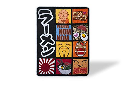 Japanese Ramen Noodle Lover Throw Blanket | 45 x 60 Inch Soft Fleece Blanket