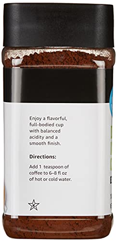 Amazon Brand - Happy Belly Classic Roast Decaf Instant Coffee, 7 Ounces