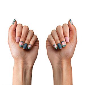 PopSockets: 30 Gel Nails and Matching PopGrip with Swappable Top for Phones and Tablets - Vintage Perfume