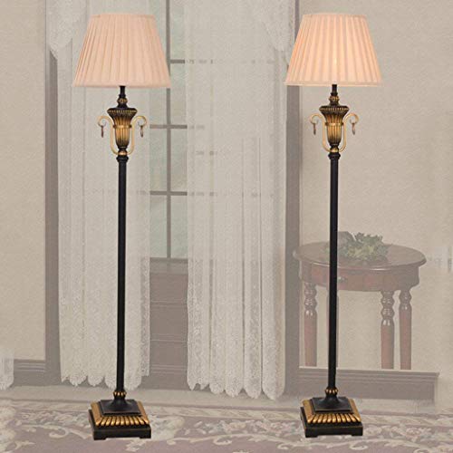 TANGIST Nordic Led Creative Iron Living Room Floor Lamp, Study Bedroom Light Simple Continental Retro Village Light Decorative Floor Lamp, Eye-Caring Vertical Floor Light Modern Style Home Decoration