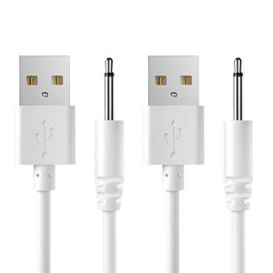 bicmice 2.7ft usb dc charging cable 2.5mm dc charger cord fast charging replacement cable - 2 pack