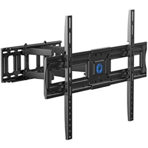 Pipishell Full Motion TV Wall Mount Bracket for 37-75 Inch LCD, QLED,OLED 4K Flat Curved TVs, Dual Arms Tilt Extension Swivel Articulating TV Mount, Max VESA 600x400mm up to 110lbs, Fits 16” Studs