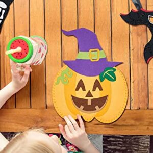 jackinthebox Halloween Crafts for Kids | Contains 6 Chunky Craft Projects | Great Halloween Costume for Kids | Incl. Halloween Cape, Pumpkin Pouch, Skeleton Glove, Bat Mask, Spider Hat & Recipe Only