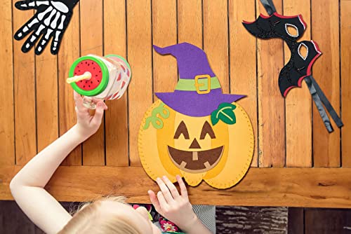 jackinthebox Halloween Crafts for Kids | Contains 6 Chunky Craft Projects | Great Halloween Costume for Kids | Incl. Halloween Cape, Pumpkin Pouch, Skeleton Glove, Bat Mask, Spider Hat & Recipe Only