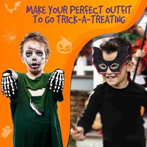 jackinthebox Halloween Crafts for Kids | Contains 6 Chunky Craft Projects | Great Halloween Costume for Kids | Incl. Halloween Cape, Pumpkin Pouch, Skeleton Glove, Bat Mask, Spider Hat & Recipe Only